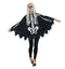 Skeleton Print Poncho Women's Halloween Costume